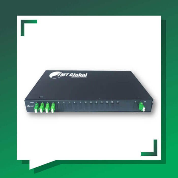 Fiber Optic Splitter LC-APC Rack Mounted 2X8