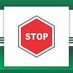 Gate Barrier Stop sign Board