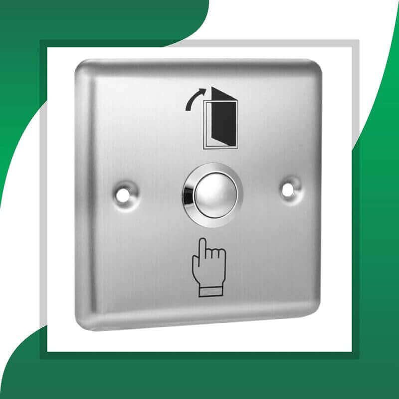 Push button door exit