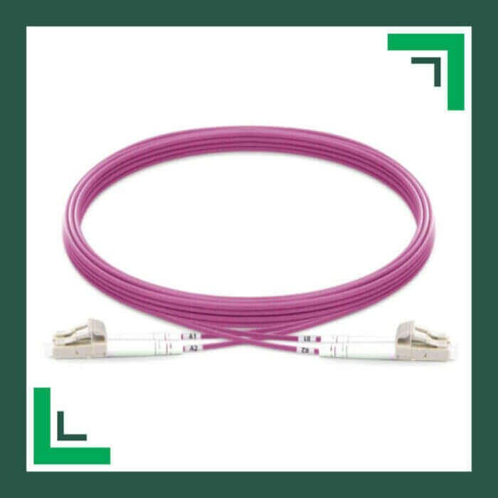 Fiber Optic Patch Cord Multi Mode LC-LC-UPC Duplex LSZH OM4