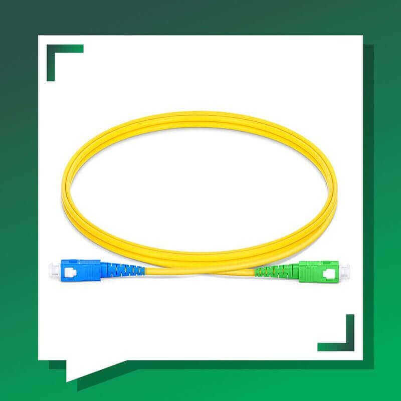Fiber Optic Patch Cord Single Mode SC-APC-SC-UPC Simplex LSZH
