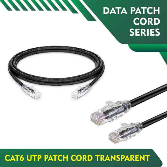 cat6 23awg BC utp patch cord series 0.15 meter - Black